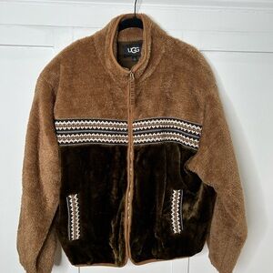 UGG Tan Fleece Marlene Sherpa size XL